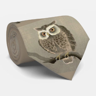Eulenprint Krawatte