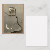 Eulenprint Mitteilungskarte (Vorne/Hinten)