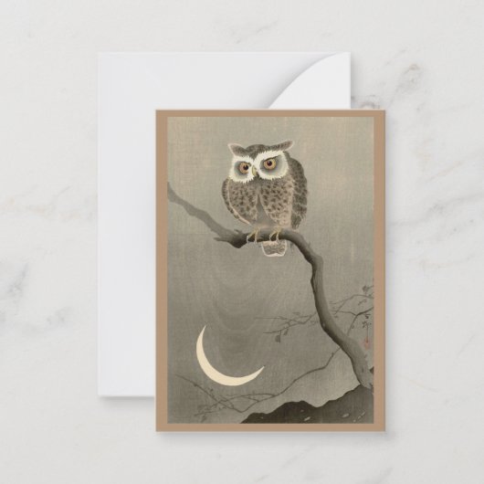 Eulenprint Mitteilungskarte (Vorderseite)