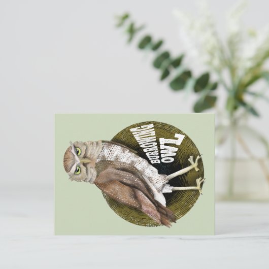 Eulenschwalbe Postkarte (Stehend Vorderseite)