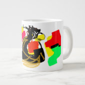 Eulenstil schön Jumbo-Tasse (Vorderseite Rechts)