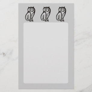 Eulensymbol Schwarz Flyer