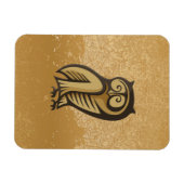 Eulensymbolfarbe Magnet (Horizontal)