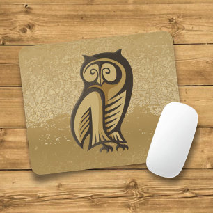 Eulensymbolfarbe Mousepad
