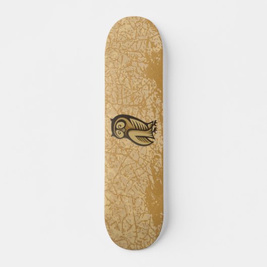 Eulensymbolfarbe Skateboard (Vorne)