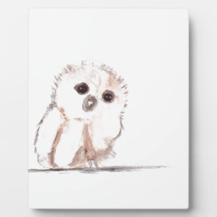 Eulenvogel Fotoplatte