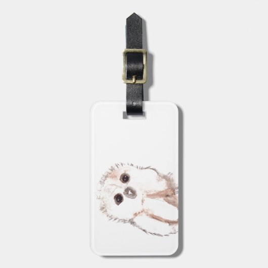 Eulenvogel Gepäckanhänger (Vorderseite vertikal)