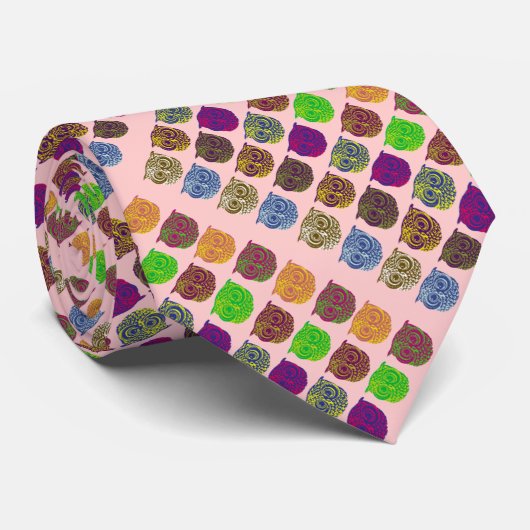 Eulenvogel Krawatte (Gerollt)