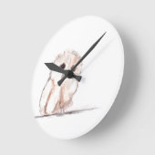 Eulenvogel Runde Wanduhr (Winkel)