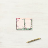 EulenwaldAquarell zu-listen auf Post-it Klebezettel (Auf Schreibtisch)