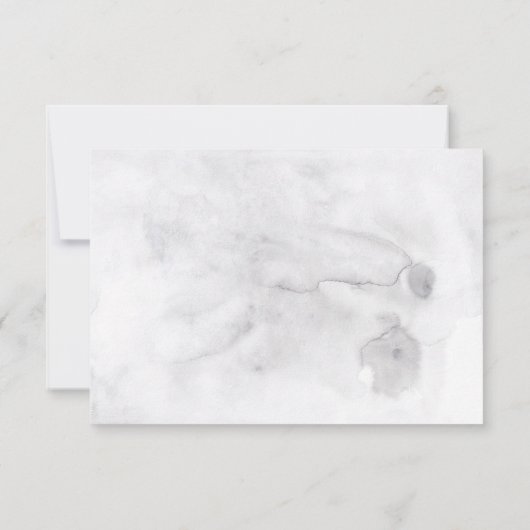 Eulenwasserfarbe Hochzeitskarten UAWG RSVP Karte (Rückseite)