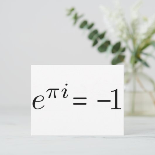 Euler Formel! Postkarte (Stehend Vorderseite)