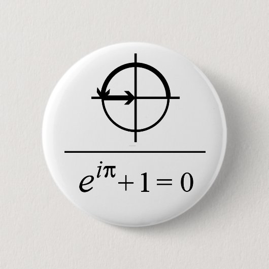 Euler-Identität Button (Vorderseite)