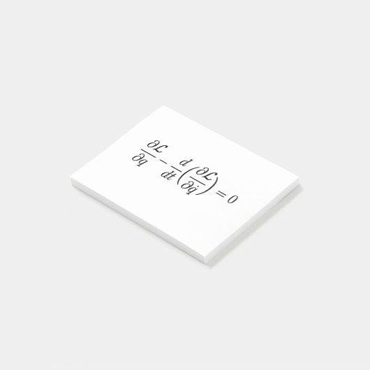 Euler-Lagrange-Gleichungen Post-it Klebezettel (angewinkelt)