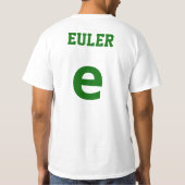 Euler trägt Shirt zur Schau (Rückseite)