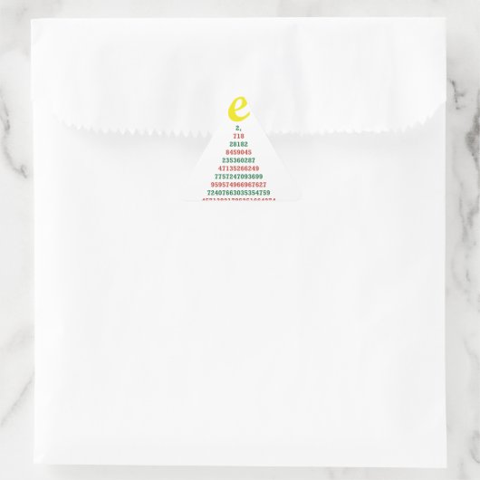 Euler-Weihnachtsbaum-Dreieck-Aufkleber Dreieckiger Aufkleber (Tasche)