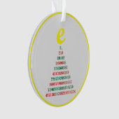 Euler Weihnachtsbaum Ornament (Vorderseite)