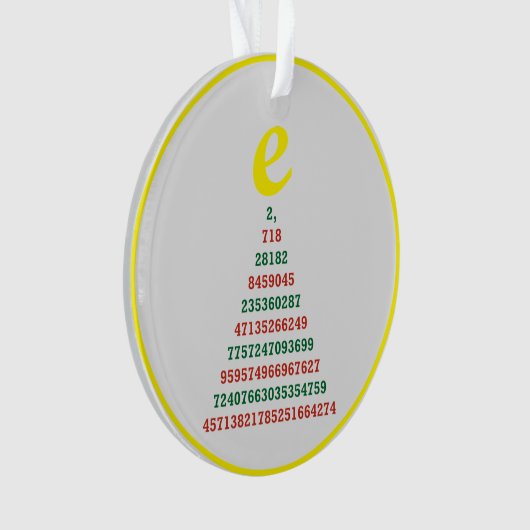 Euler Weihnachtsbaum Ornament (Vorderseite)