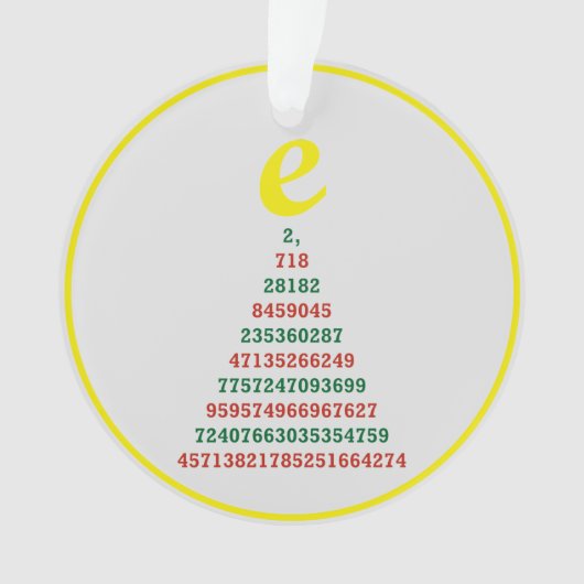 Euler Weihnachtsbaum Ornament (Vorderseite)