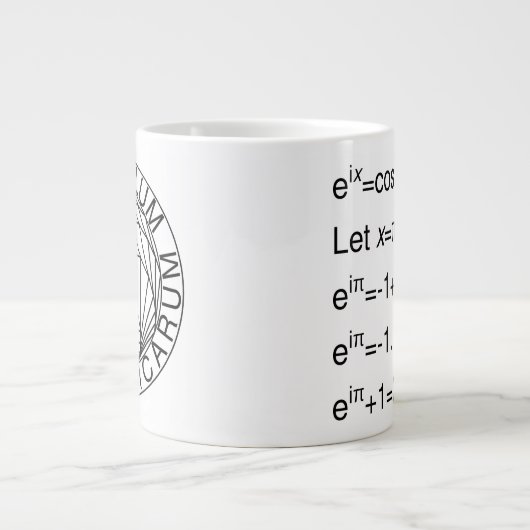 Eulers Formel, Ableitung der Identität Jumbo-Tasse (Vorderseite)