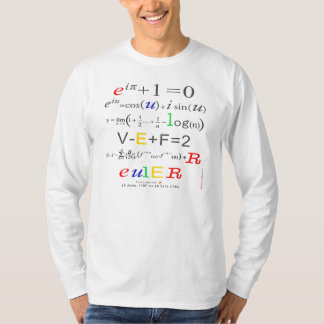 Eulers Formel, langer Sleeved Mathe-T - Shirt der