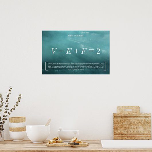 Eulers Formel - Math Poster (Küche)