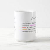 Eulers Identität Kaffeetasse (Mittel)
