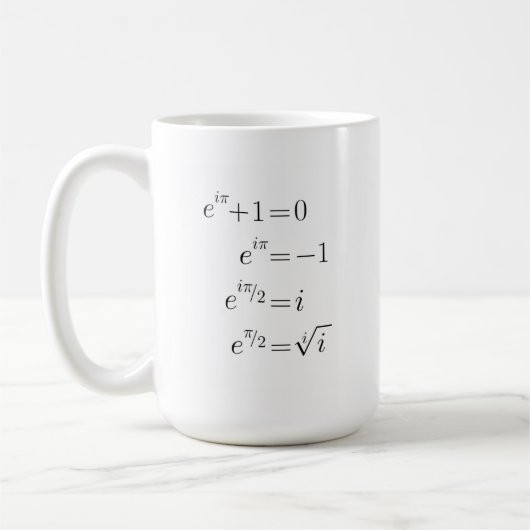 Eulers Identität Kaffeetasse (Links)