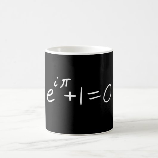 Eulers Identität Kaffeetasse (Mittel)