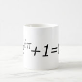 Eulers Identität Kaffeetasse (Mittel)