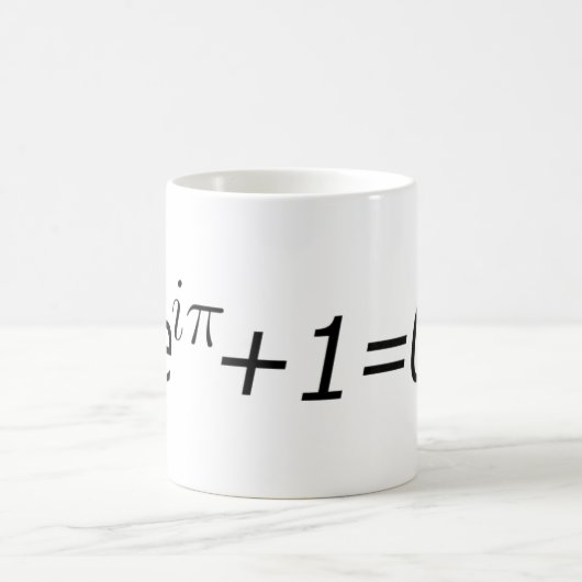 Eulers Identität Kaffeetasse (Mittel)