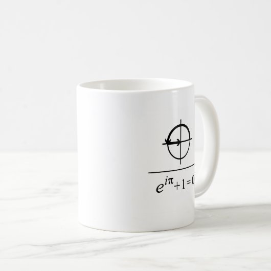 Eulers Identität Kaffeetasse (VorderseiteRechts)