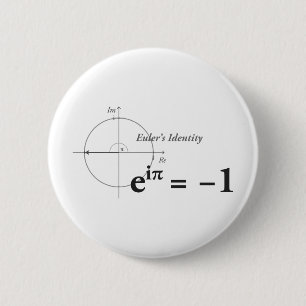 Eulers Identitäts-Mathe-Formel Button