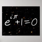 Eulers Identity Deep Field Galaxien Poster (Vorne)