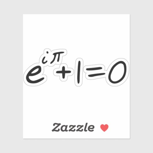 Eulers Identity Euler-Gleichung Aufkleber (Blatt)