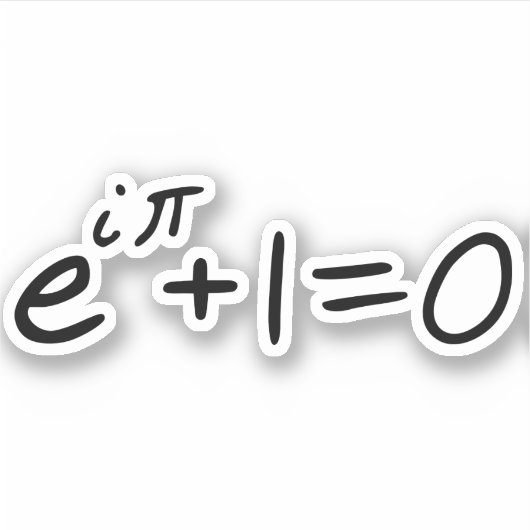 Eulers Identity Euler-Gleichung Aufkleber (Vorderseite)