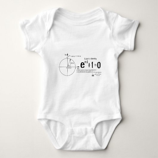 Euler's identity: Euler's formula: mathematics Baby Strampler (Vorderseite)