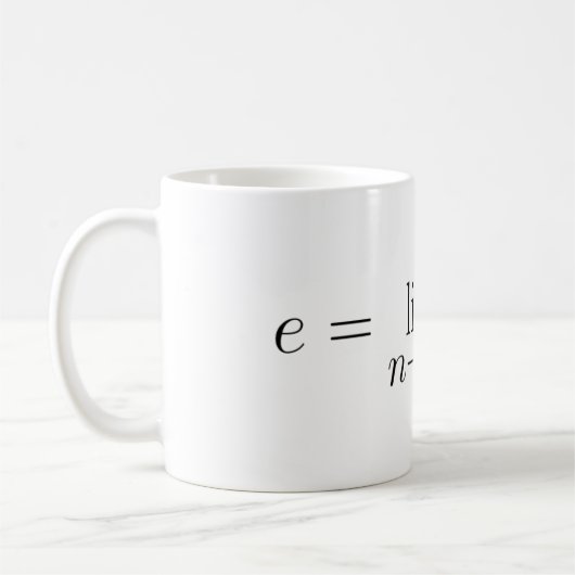 Eulers konstant durch Stirlings Gleichung Kaffeetasse (Links)