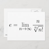 Eulers Konstante nach Stirling-Gleichung Postkarte (Vorne/Hinten)