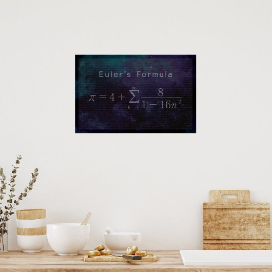 Eulers Pi Formel - Math Poster (Küche)