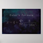 Eulers Pi Formel - Math Poster (Vorne)