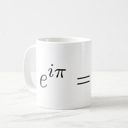Eulers Tasse für Identitätsmathematik (Vorderseite Links)