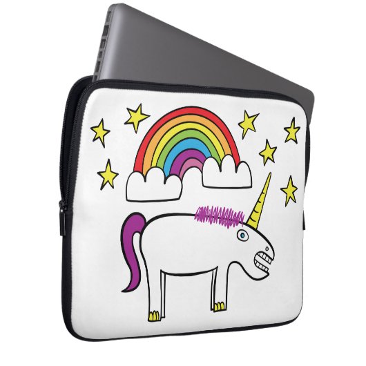 Eunice das Einhorn - 13" Neopren-Laptop-Hülse Laptopschutzhülle (Vorne Rechts)