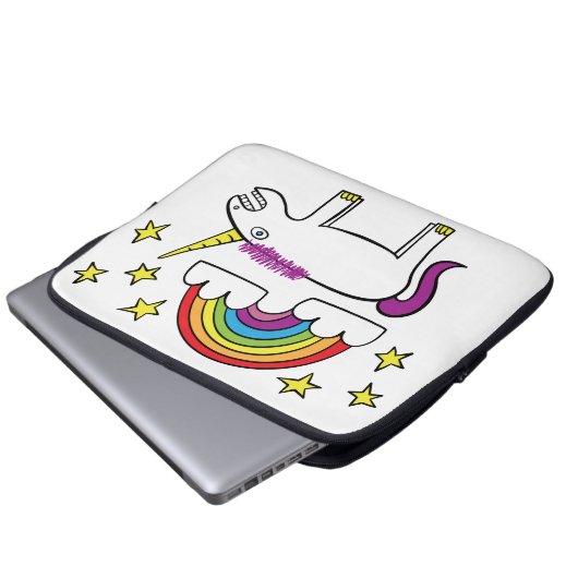 Eunice das Einhorn - 13" Neopren-Laptop-Hülse Laptopschutzhülle (Vorne Knopf)