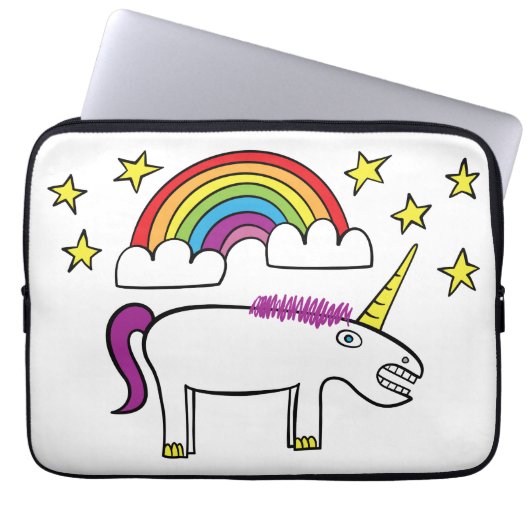 Eunice das Einhorn - 13" Neopren-Laptop-Hülse Laptopschutzhülle (Vorderseite)