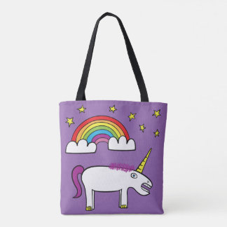 Eunice der Unicorn - ganz vorbei - die lila Tasche