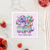 Eunisex-Kinder-Dinosaurier-Eis-Party Serviette (Beispiel)