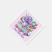 Eunisex-Kinder-Dinosaurier-Eis-Party Serviette (Ecke)