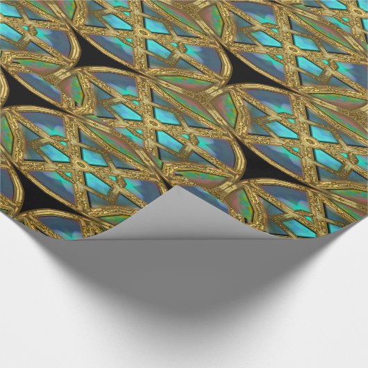 Euphemia Baroque Elegantes Wrapping Paper Geschenkpapier (Ecke)