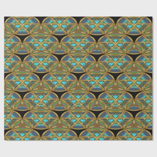 Euphemia Baroque Elegantes Wrapping Paper Geschenkpapier (Flach)